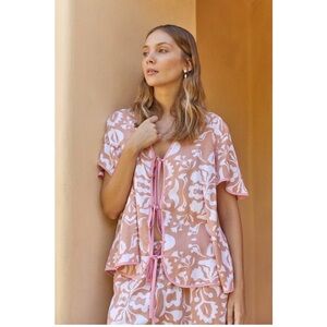 Piyama Bianca Tie Pajama Set